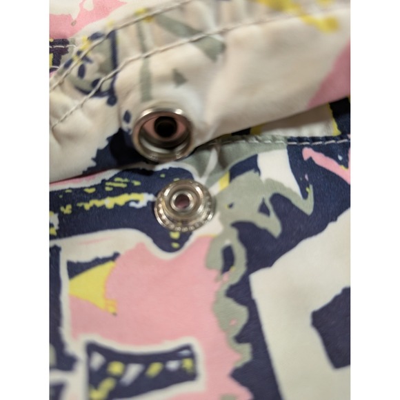 Reef Mens Board Shorts Graffiti Print Yellow Pink Navy Surf Swim Trunks 11.5in - Picture 6 of 7